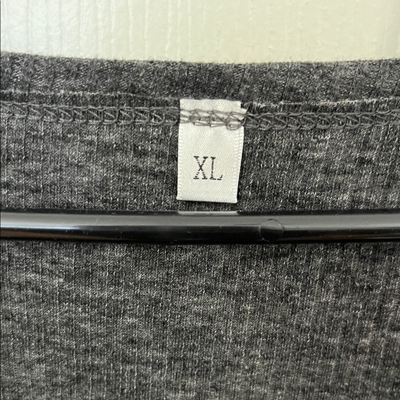 Charcoal Gray Long-Sleeve Henley Top - Picture 2 of 6